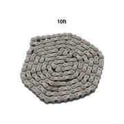 DURAFORCE 50H Heavy Duty Roller Chain 10 Feet w/Connecting Link with 2 connectors