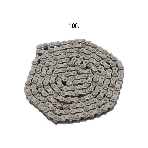DURAFORCE 50H Heavy Duty Roller Chain 10 Feet w/Connecting Link with 2 connectors