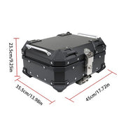 DURAFORCE 22L Black Motorcycle Luggage Waterproof Tail Box Scooter Trunk Storage Top Case