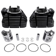 DURAFORCE Cylinder Rebuild Kit + Piston Rings Pistons Wrist Pins Circlips for Yamaha RD350