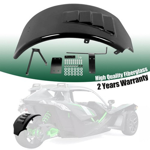 DURAFORCE Black Rear Fender For Polaris Slingshot Base SL SE 2015-2018 2019 Hugger style