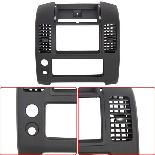 Black Center Dash Console Instrument Panel Bezel for Nissan Frontier 2005-2020