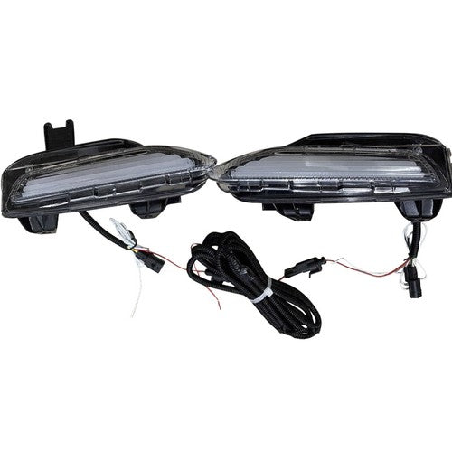 DURAFORCE For 2014-2017 Infiniti Q50 DRL LED Turn Signal Lamps Fog Lights w/wiring 6pcs