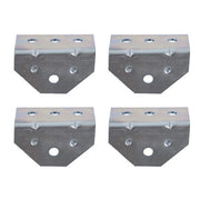 DURAFORCE (4) 8" Galvanized Swivel Top Bunk Bracket Kit with Hardware for Boat Trailer 2×3