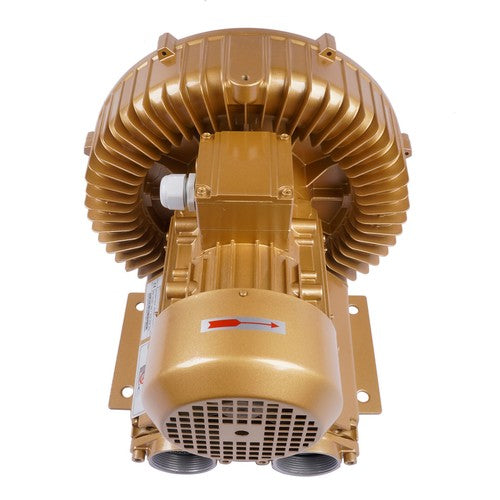 DURAFORCE New Regenerative Blower 220V-480V 3 Phase 1.5 Kw 60Hz -150 mBar Vacuum 2" In/Out