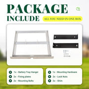 DURAFORCE Aluminum Battery Tray W/Plates For 1994-13 EZGO 48V TXT/Medalist Golf Cart