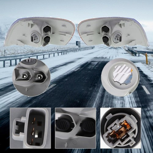 DURAFORCE For Toyota Corolla 1998-2000 Corner Parking Signal Lights Headlights Combo Set