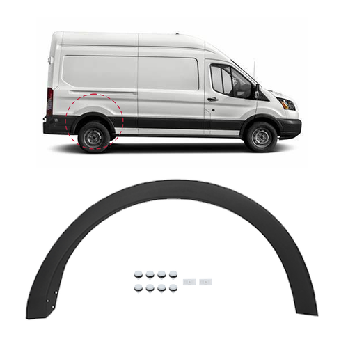 DURAFORCE Wheel Flare Molding Trim Fits 2015-2019 Ford Transit 150-350HD Rear RIGHT RH