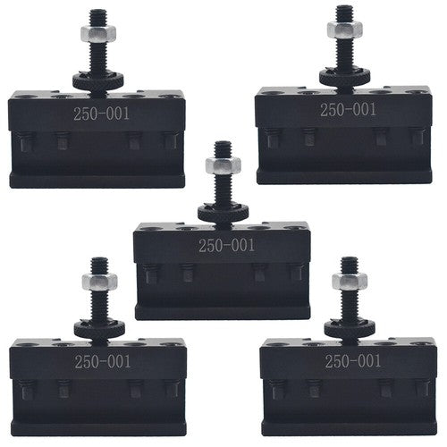 DURAFORCE 5Pcs OXA #1 250-001 Quick Change Turning Facing Tool Post Holder For Lathe CNC