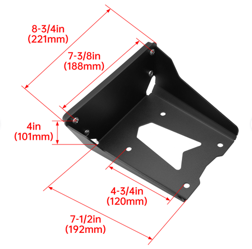 Steel Transom Trolling Motor Mount Bracket Powder Coated Kayaks