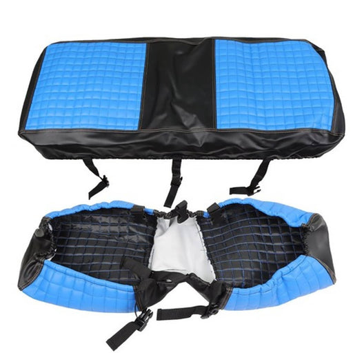 DURAFORCE Rear Seat Covers Kit No Staple Blue Color Universal Size Fit For Golf Carts