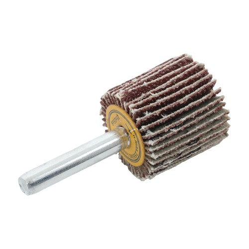 DURAFORCE 5 Pack 1" x 1" x 1/4" Shank Mounted Flap Wheels 60 Grit Aluminum Oxide