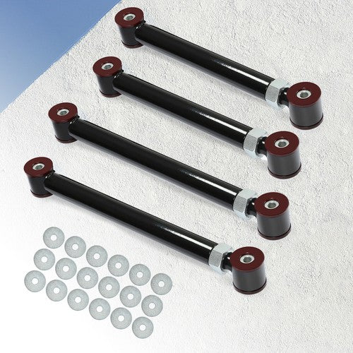 DURAFORCE Upgraded Adjustable Front Upper Lower Control Arms for Dodge Ram 1994-2009 4x4 0-6