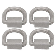 DURAFORCE 4 Pack 3/4" Heavy Duty Weld On Forged D Rings with Welding Clips, 26,500 lbs