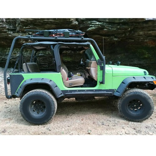 Roof Rack for Jeep Wrangler TJ Rubicon 1997-2006 Textured Black Replace 76713