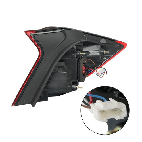 DURAFORCE Red Tail Light For Hyundai Sonata 2020-2022 Outer Lamp LH/Driver LED Rear Chrome