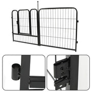 DURAFORCE 12 Panels 24x24 inch Dog Playpen Crate Fence Pet PlayPen Exercise Cage