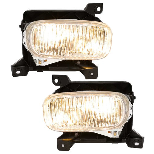 Front Fog Driving Lights Clear Lens Bulbs For Toyota Tundra 2000-2006 LH RH