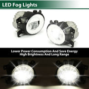 DURAFORCE LED Fog Lights Lamps Driver & Passenger For 2014-2020 Infiniti Q50 QX60 QX80