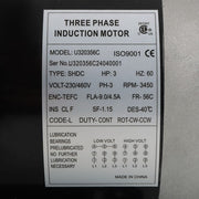 DURAFORCE 3450RPM General Purpose Three Phase Motor 230V/460V CW/CCW TEFC 2Pole 60HZ 3HP