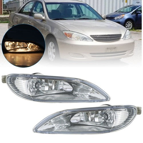 DURAFORCE For Toyota Corolla 2005-2008 Camry 02-04 Front Bumper Fog Light Lamp Clear Lens