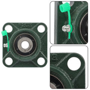 DURAFORCE UCF201-8 1/2" Bore Pillow Block Flange Bearing 4 Bolt Solid Base (4PCS)