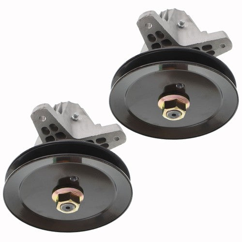 DURAFORCE For Troy Bilt MTD 918-06991 618-06991 2Pcs Spindle Assembly W/Pulley Bolt