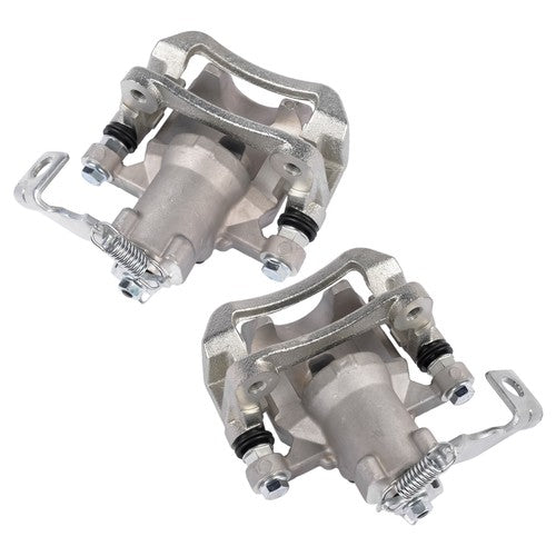 DURAFORCE 2Pcs Rear Driver & Passenger Brake Caliper with Bracket for Kia Soul 2014-2018