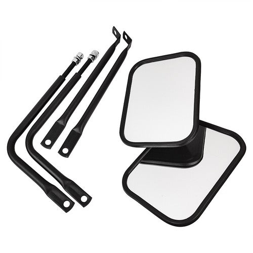 DURAFORCE For Jeep Wrangler JK CJ YJ TJ JL Door Off Quick Release Side Hinge View Mirrors