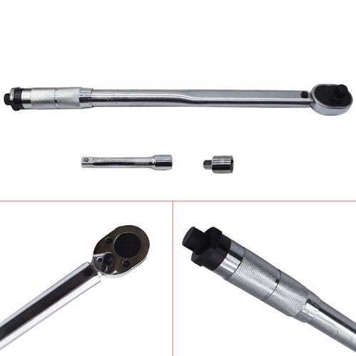 DURAFORCE Click Type Ratcheting Pro Snap Drive 28-210NM 1/2" Torque Wrench