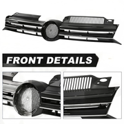 DURAFORCE ZZ2V00340 Upper Black Grill for 2010 2011-2014 for VW for Volkswagen Golf MK6 GTI
