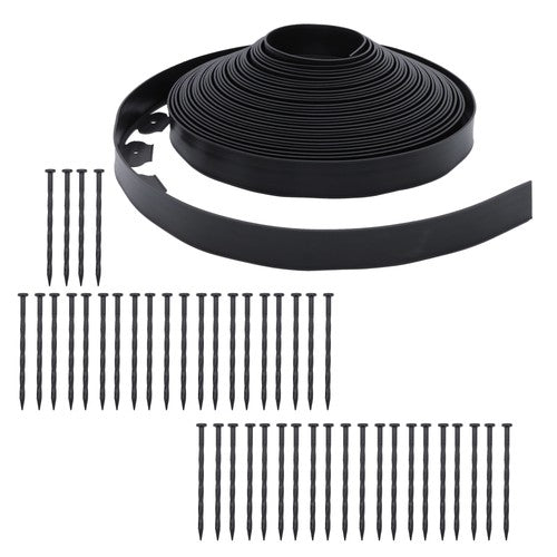 DURAFORCE No-Dig Garden Edge Lawn Border L-shaped Landscape Edging Border Kit 90 FT