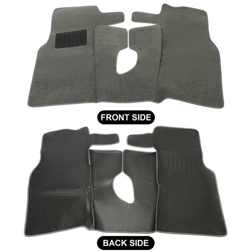 6 Pieces Full Set Carpet Kit Floor Mat Gray for Jeep Wrangler TJ 97 06