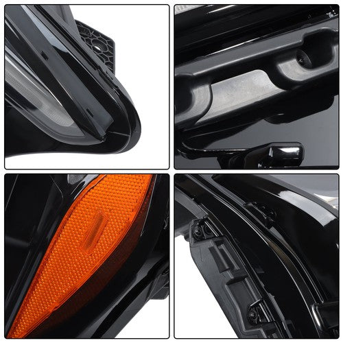 DURAFORCE Headlight Headlamp For Chevy Bolt EUV 2022-2023 LED Right Side Black Housing