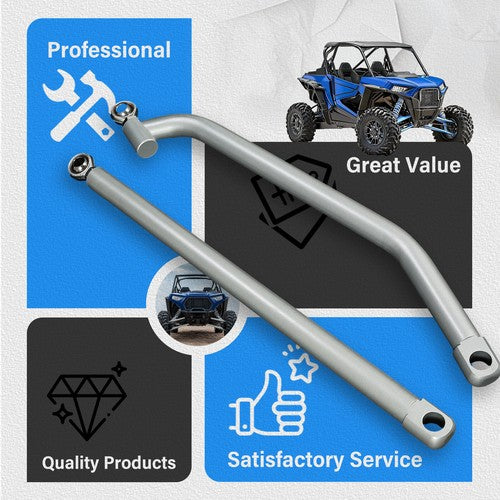 High Clearance Radius Rods Bars 4 Pieces with Hardware for Polaris Rzr 1000 Xp Eps 15-17