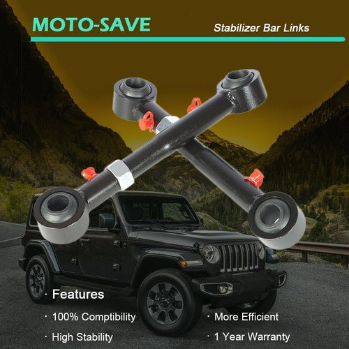 DURAFORCE For 2.5-6" lifts 07-18 Jeep Wrangler Sport Front Sway Bar Links Disconnects