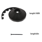 DURAFORCE Edge Lawn Border 1.7" 100'No-Dig Garden L-shaped Landscape Edging Border Kit New