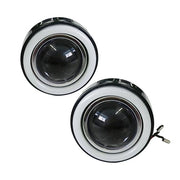 DURAFORCE Fit 2016-2021 Honda Civic Blue LED DRL Projector Angel Eye Halo Fog Lights Lamps