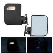 DURAFORCE Side Mirrors With Led Turn Signal Light Rear View Mirrors For EZGO Golf Cart