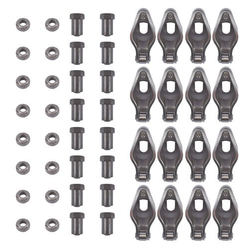 DURAFORCE Steel Roller Tip Rocker Arms Set for Small Block Chevy 350 1.5 Ratio 3/8" Stud