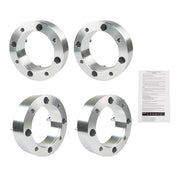 DURAFORCE 4X Wheel Spacers 4x156 2" 131mm M12x1.5 Silver For Polaris Ranger RZR 2013+