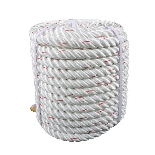 DURAFORCE 1"×120ft Double Braid Polyester Rope 3400lbs Breaking Strength Strong Pulling