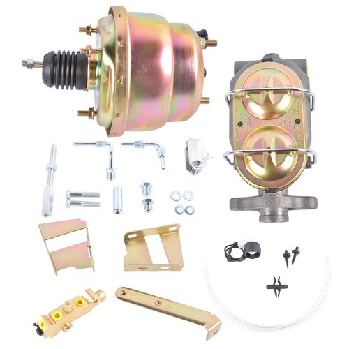 DURAFORCE 7" Zinc Power Brake Booster Conversion Kit for Chevy Impala Bel Air 1959-1964