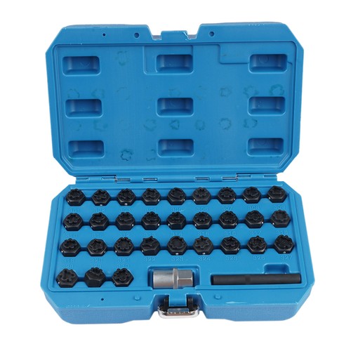 DURAFORCE Wheel Lock Lug Nut Master Key Set Removal Socket Tool Kit for Mercedes 301 330