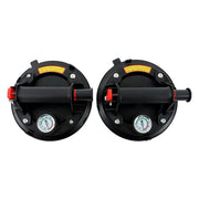 DURAFORCE 2 Pack 8" Glass Suction Cups with Pressure Gauge 440 lb Load Capacity