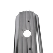 DURAFORCE Finned Polished Aluminum Center Bolt Short Valve Covers For SBC 350 5.7 5.0 V8