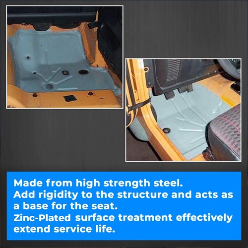 Steel Front Driver Passenger Floor Pans for Jeep Wrangler TJ 2D 1997-2006
