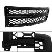 DURAFORCE Front Grille Upper For Chevrolet Silverado1500 2014-2015 Plastic Gloss Black New