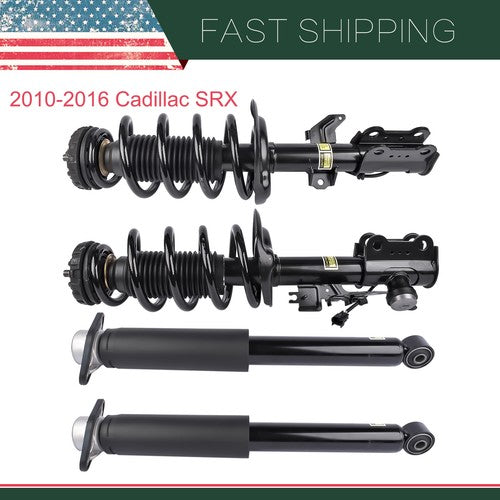 DURAFORCE 4Pcs Front Strut Assys + Rear Shock Absorber For Cadillac SRX 10-16 w/ Electric