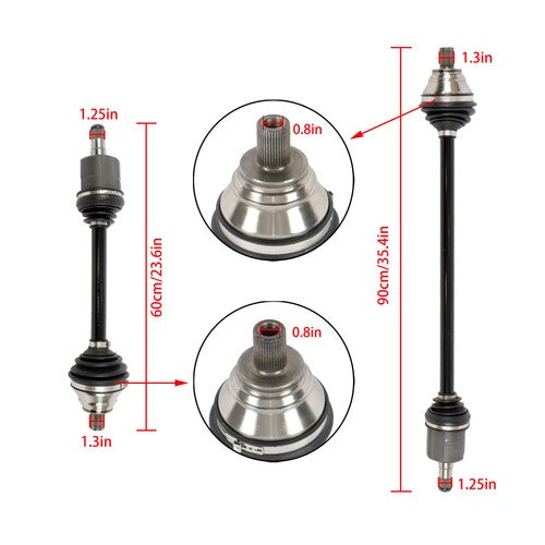 DURAFORCE For Volkswagen Jetta Golf Passat CC Rabbit 2005-2018 CV Axle Assembly Front